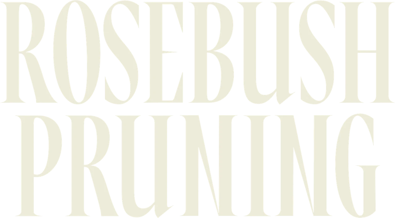 Rosebush Pruning