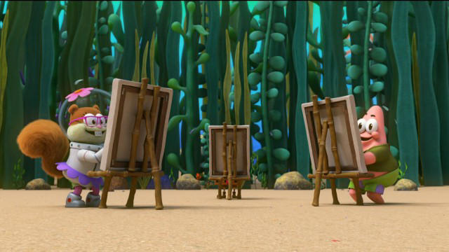 Painting with Squidward